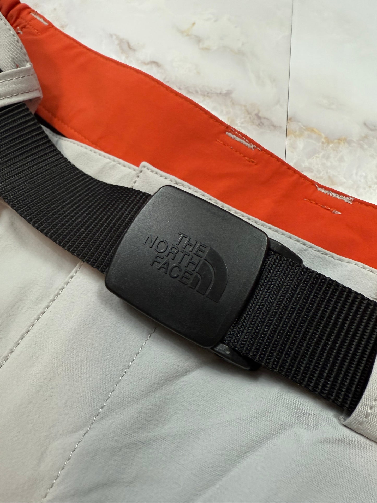 【THE NORTH FACE】SUMMIT SERIES アウトドアパンツ グレー×ブラック メンズ 88サイズ ベルト付き クライミング/登山
