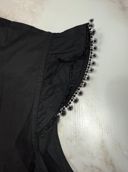 【MARC JACOBS】THE TENT DRESS テントドレス フリルスリーブ ブラック レディース Mサイズ