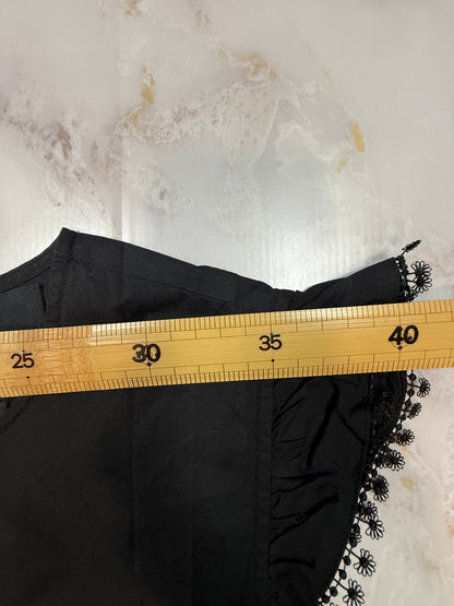 【MARC JACOBS】THE TENT DRESS テントドレス フリルスリーブ ブラック レディース Mサイズ
