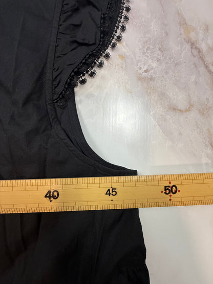 【MARC JACOBS】THE TENT DRESS テントドレス フリルスリーブ ブラック レディース Mサイズ