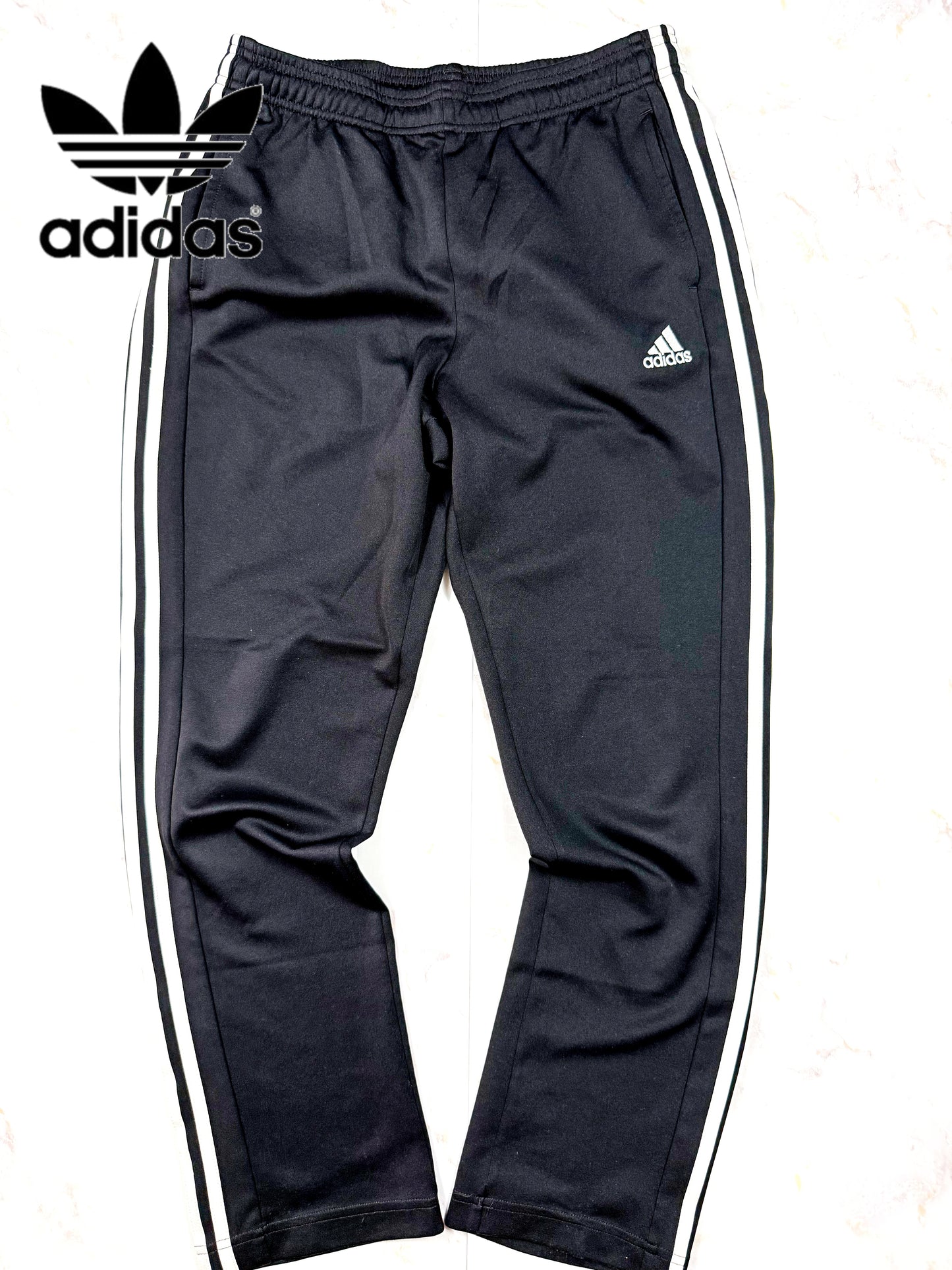 【adidas】アディダス トラックパンツ CLIMALITE ブラック Lサイズ スポーツウェア ジャージ ボトムス