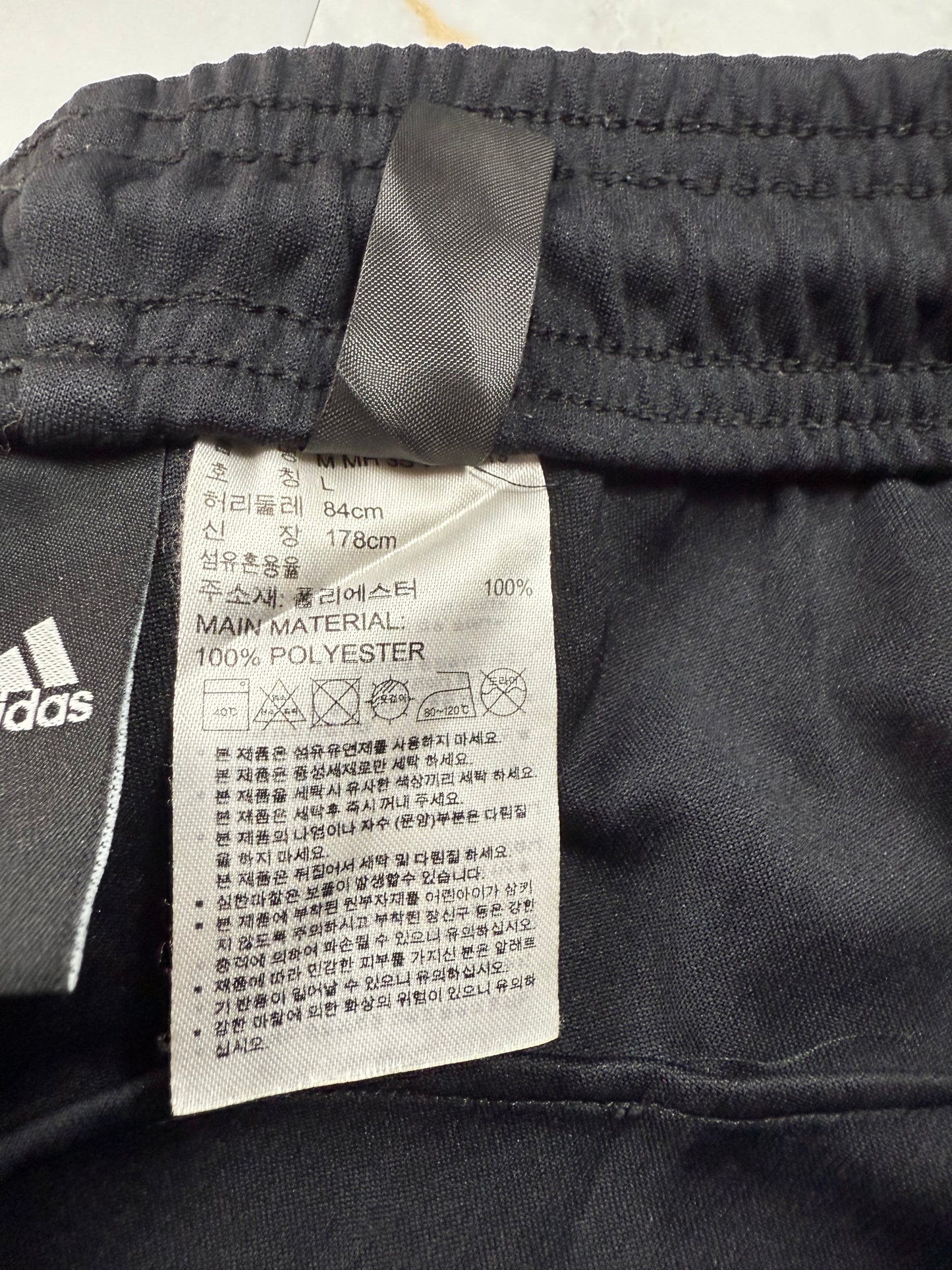 【adidas】アディダス トラックパンツ CLIMALITE ブラック Lサイズ スポーツウェア ジャージ ボトムス