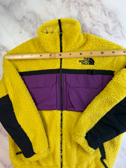 【新品】THE NORTH FACE Utility Fleece Jacket イエロー×パープル メンズL(100) ノースフェイス ホワイトレーベル ボアフリースジャケット