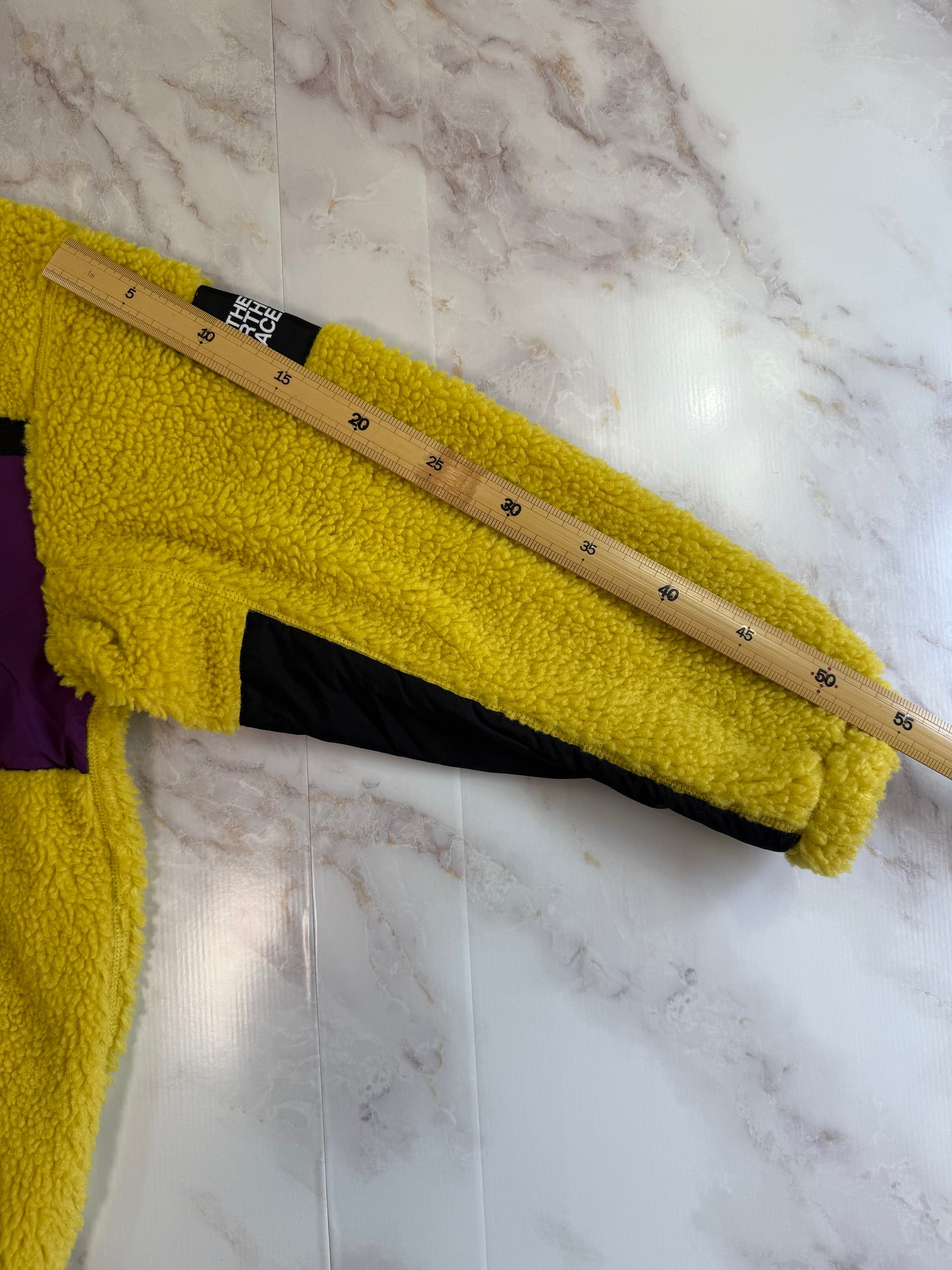 【新品】THE NORTH FACE Utility Fleece Jacket イエロー×パープル メンズL(100) ノースフェイス ホワイトレーベル ボアフリースジャケット