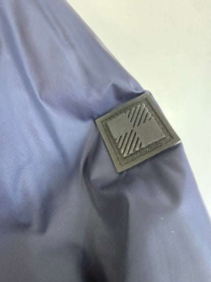 WOOLRICH（ウールリッチ）ナイロン シャツジャケット メンズS ネイビー 中綿入り PRIMALOFT／PER-TEX搭載