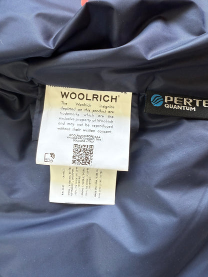 WOOLRICH（ウールリッチ）ナイロン シャツジャケット メンズS ネイビー 中綿入り PRIMALOFT／PER-TEX搭載