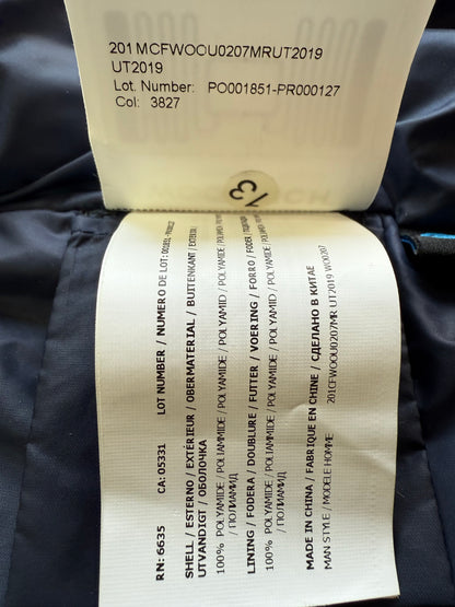 WOOLRICH（ウールリッチ）ナイロン シャツジャケット メンズS ネイビー 中綿入り PRIMALOFT／PER-TEX搭載