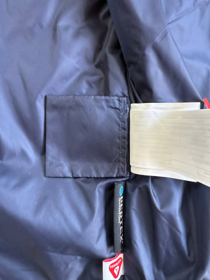 WOOLRICH（ウールリッチ）ナイロン シャツジャケット メンズS ネイビー 中綿入り PRIMALOFT／PER-TEX搭載