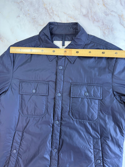 WOOLRICH（ウールリッチ）ナイロン シャツジャケット メンズS ネイビー 中綿入り PRIMALOFT／PER-TEX搭載