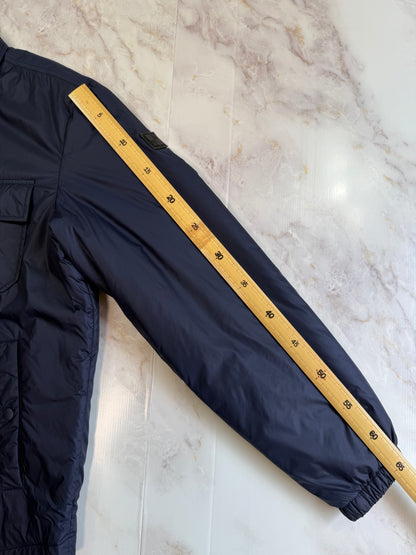 WOOLRICH（ウールリッチ）ナイロン シャツジャケット メンズS ネイビー 中綿入り PRIMALOFT／PER-TEX搭載