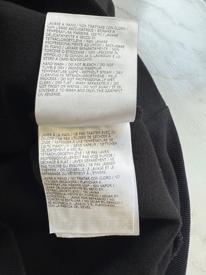 MONCLER（モンクレール）ナイロン切替 クルーネックスウェット ブラック メンズ Mサイズ MADE IN ROMANIA