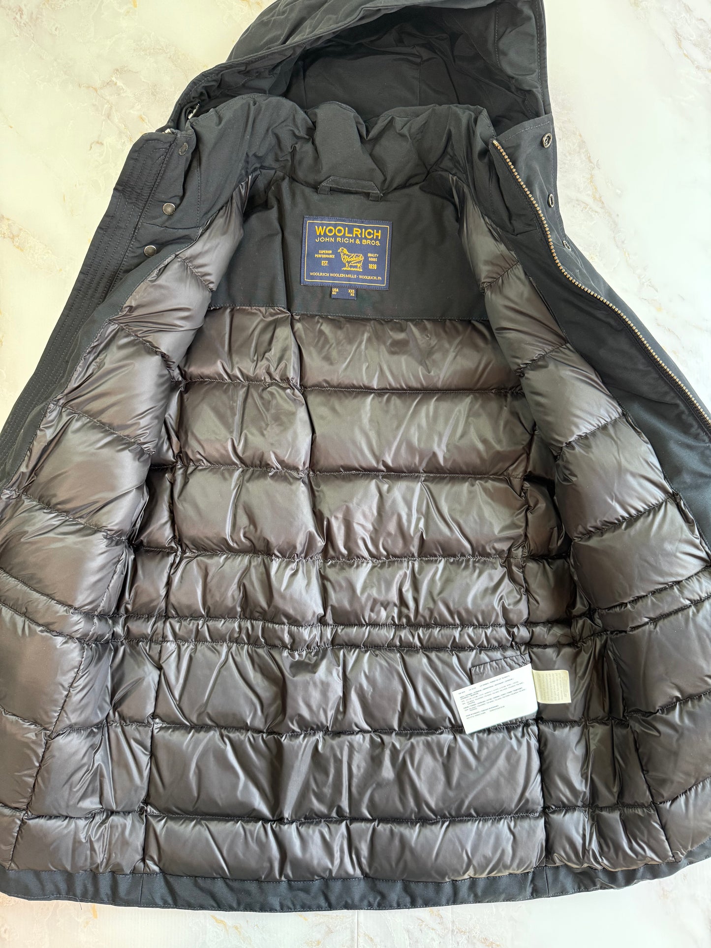 【新品】WOOLRICH（ウールリッチ）GALE JACKET ダウンパーカ ダークネイビー メンズXS 防寒・撥水 フード付き