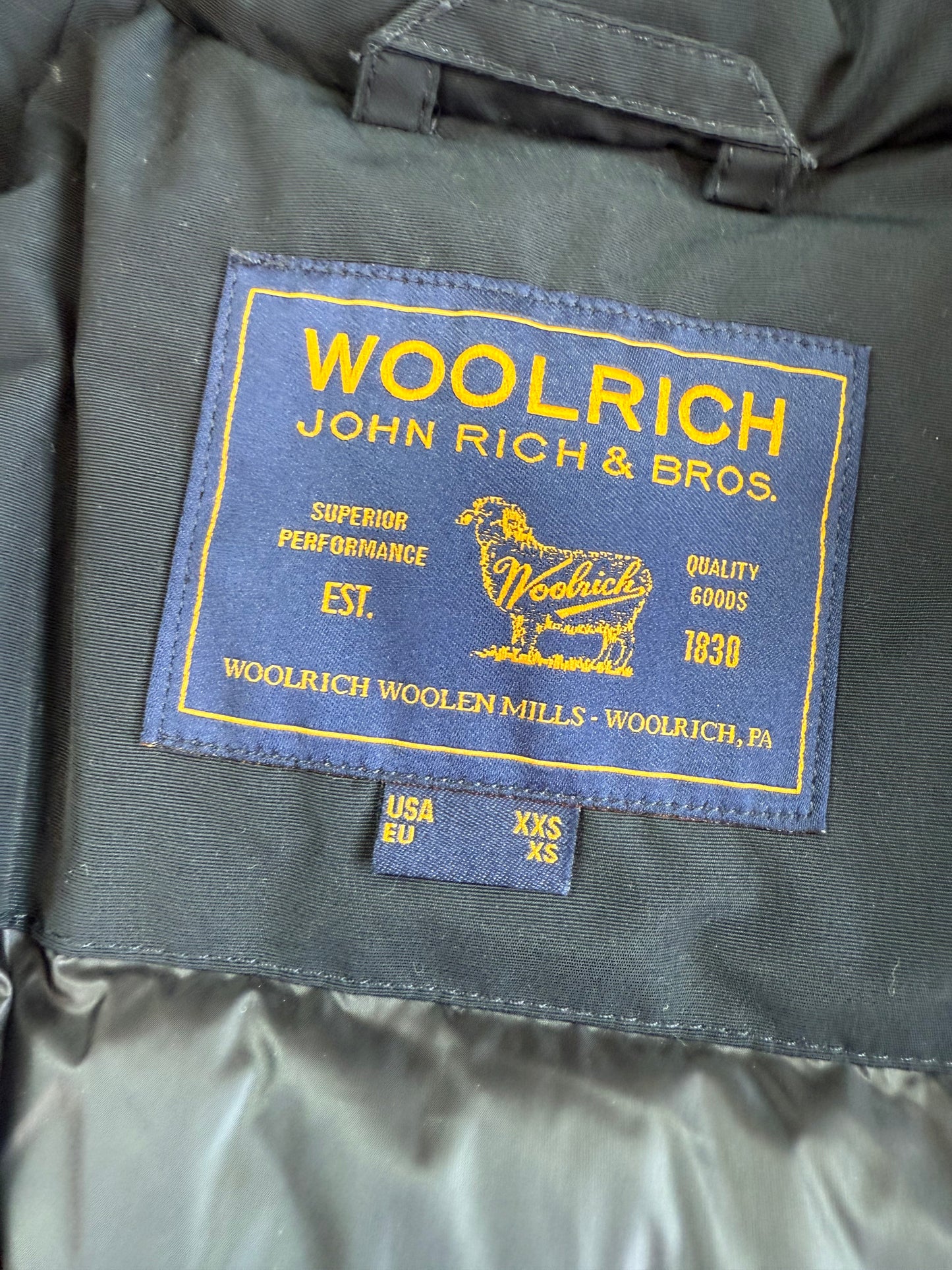 【新品】WOOLRICH（ウールリッチ）GALE JACKET ダウンパーカ ダークネイビー メンズXS 防寒・撥水 フード付き