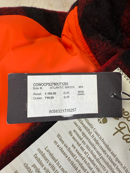 WOOLRICH × GRIFFIN（ウールリッチ × グリフィン）ATLANTIC SMOCK リバーシブル ダウンジャケット Mサイズ／カモ×レッド バッファローチェック／MADE IN ITALY