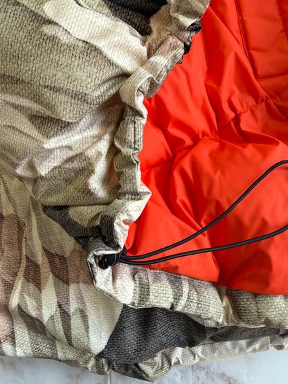 WOOLRICH × GRIFFIN（ウールリッチ × グリフィン）ATLANTIC SMOCK リバーシブル ダウンジャケット Mサイズ／カモ×レッド バッファローチェック／MADE IN ITALY