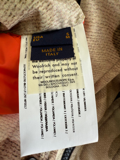 WOOLRICH × GRIFFIN（ウールリッチ × グリフィン）ATLANTIC SMOCK リバーシブル ダウンジャケット Mサイズ／カモ×レッド バッファローチェック／MADE IN ITALY