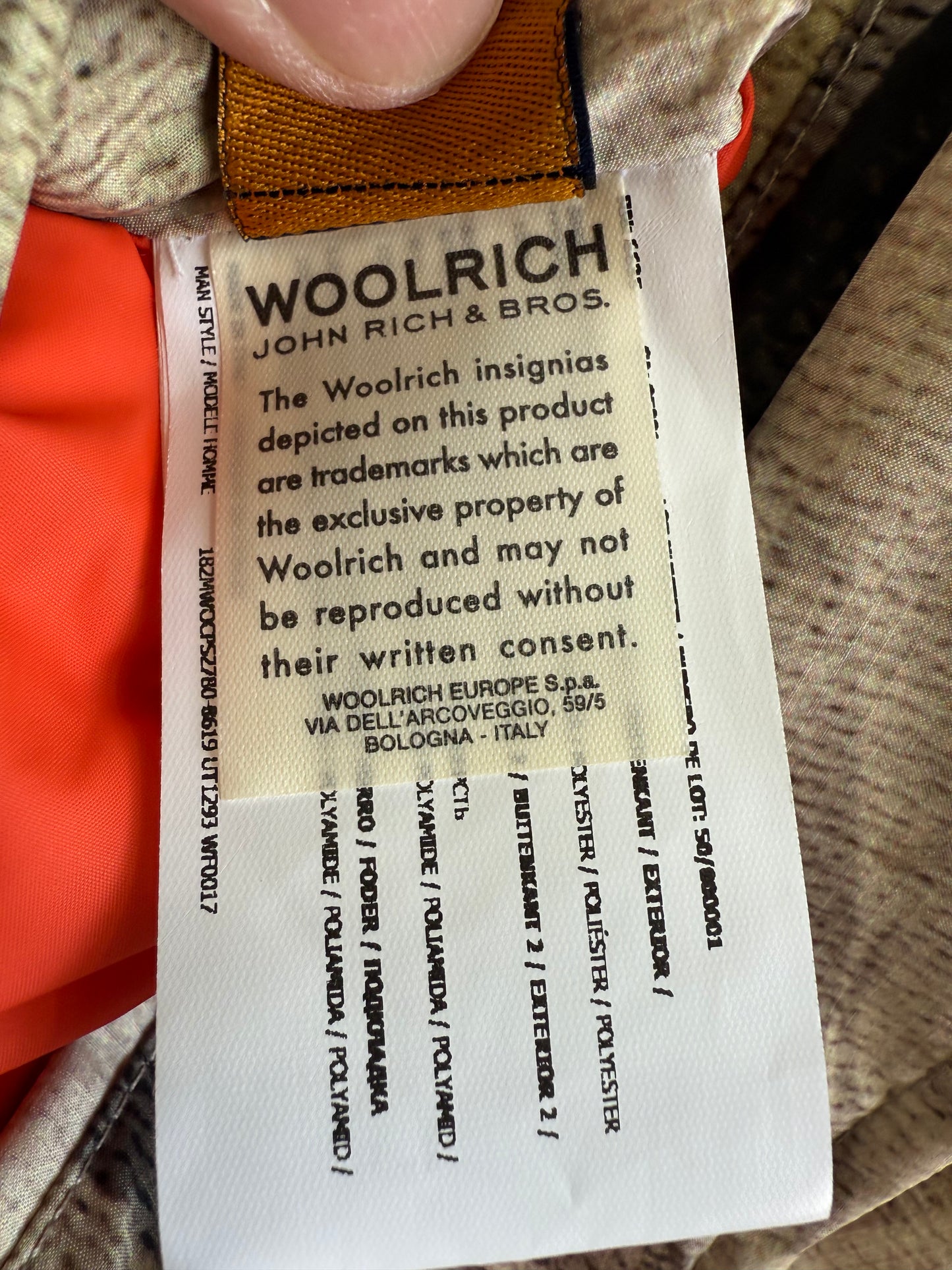 WOOLRICH × GRIFFIN（ウールリッチ × グリフィン）ATLANTIC SMOCK リバーシブル ダウンジャケット Mサイズ／カモ×レッド バッファローチェック／MADE IN ITALY