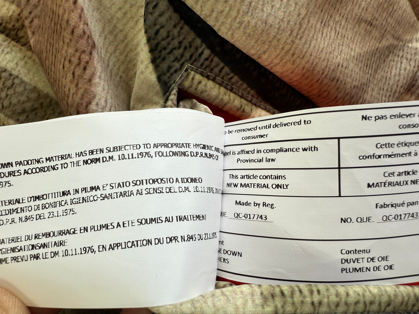 WOOLRICH × GRIFFIN（ウールリッチ × グリフィン）ATLANTIC SMOCK リバーシブル ダウンジャケット Mサイズ／カモ×レッド バッファローチェック／MADE IN ITALY