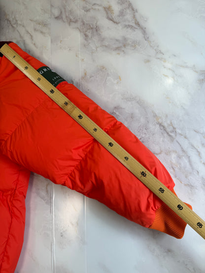 WOOLRICH × GRIFFIN（ウールリッチ × グリフィン）ATLANTIC SMOCK リバーシブル ダウンジャケット Mサイズ／カモ×レッド バッファローチェック／MADE IN ITALY