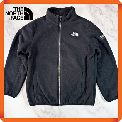 【THE NORTH FACE】フリースジャケット ブラック キッズ160 ジップアップ アウトドア