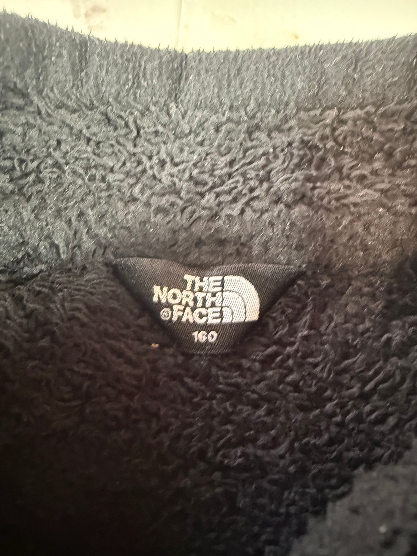 【THE NORTH FACE】フリースジャケット ブラック キッズ160 ジップアップ アウトドア