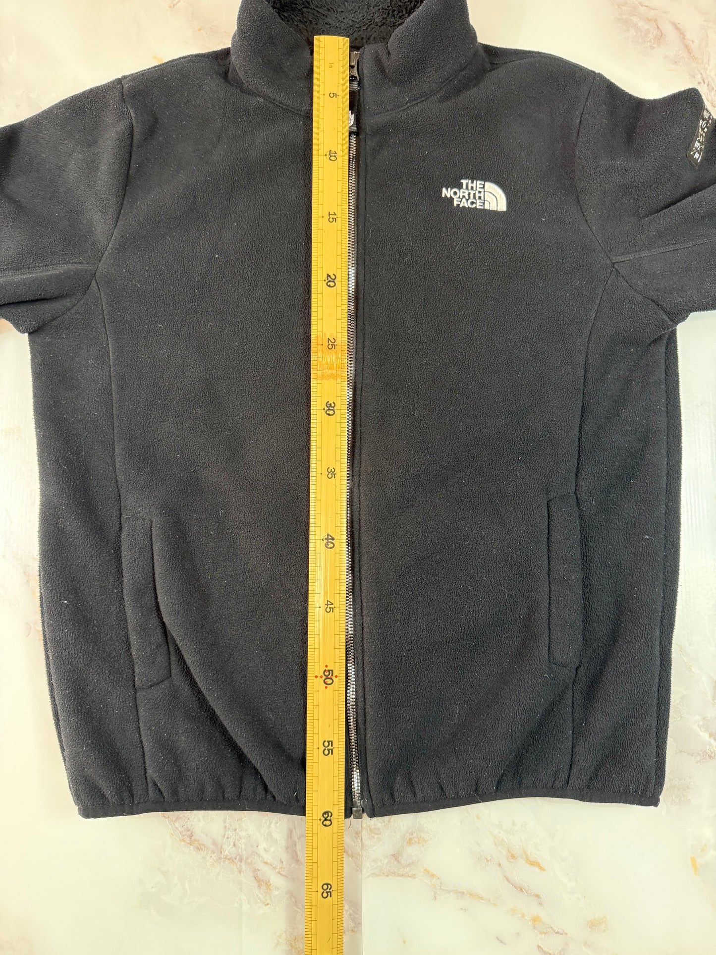 【THE NORTH FACE】フリースジャケット ブラック キッズ160 ジップアップ アウトドア