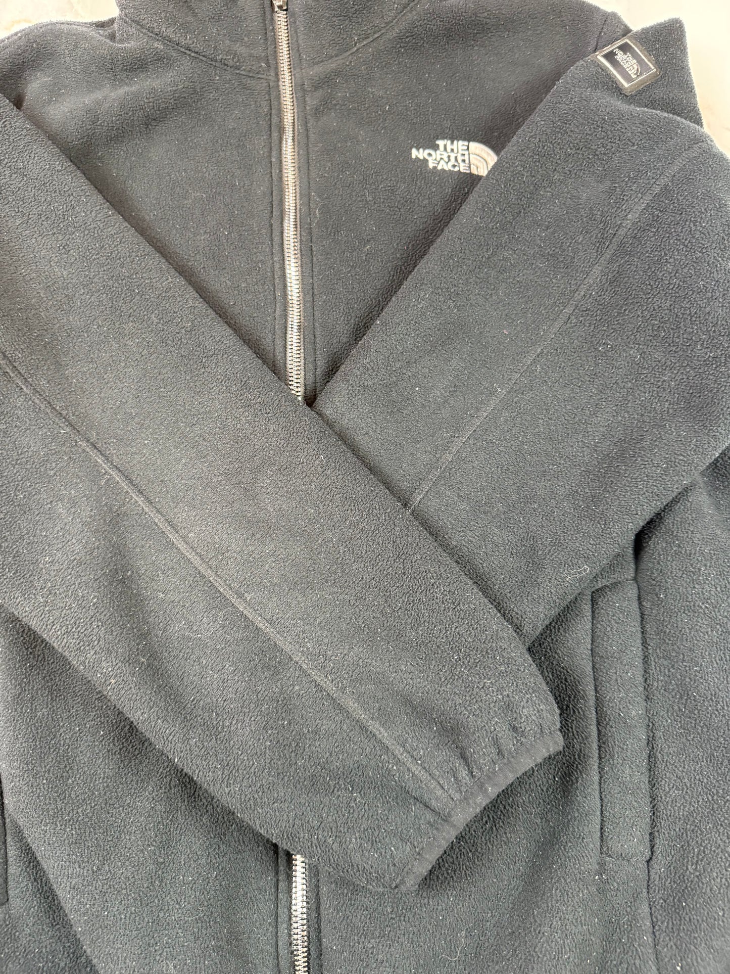 【THE NORTH FACE】フリースジャケット ブラック キッズ160 ジップアップ アウトドア