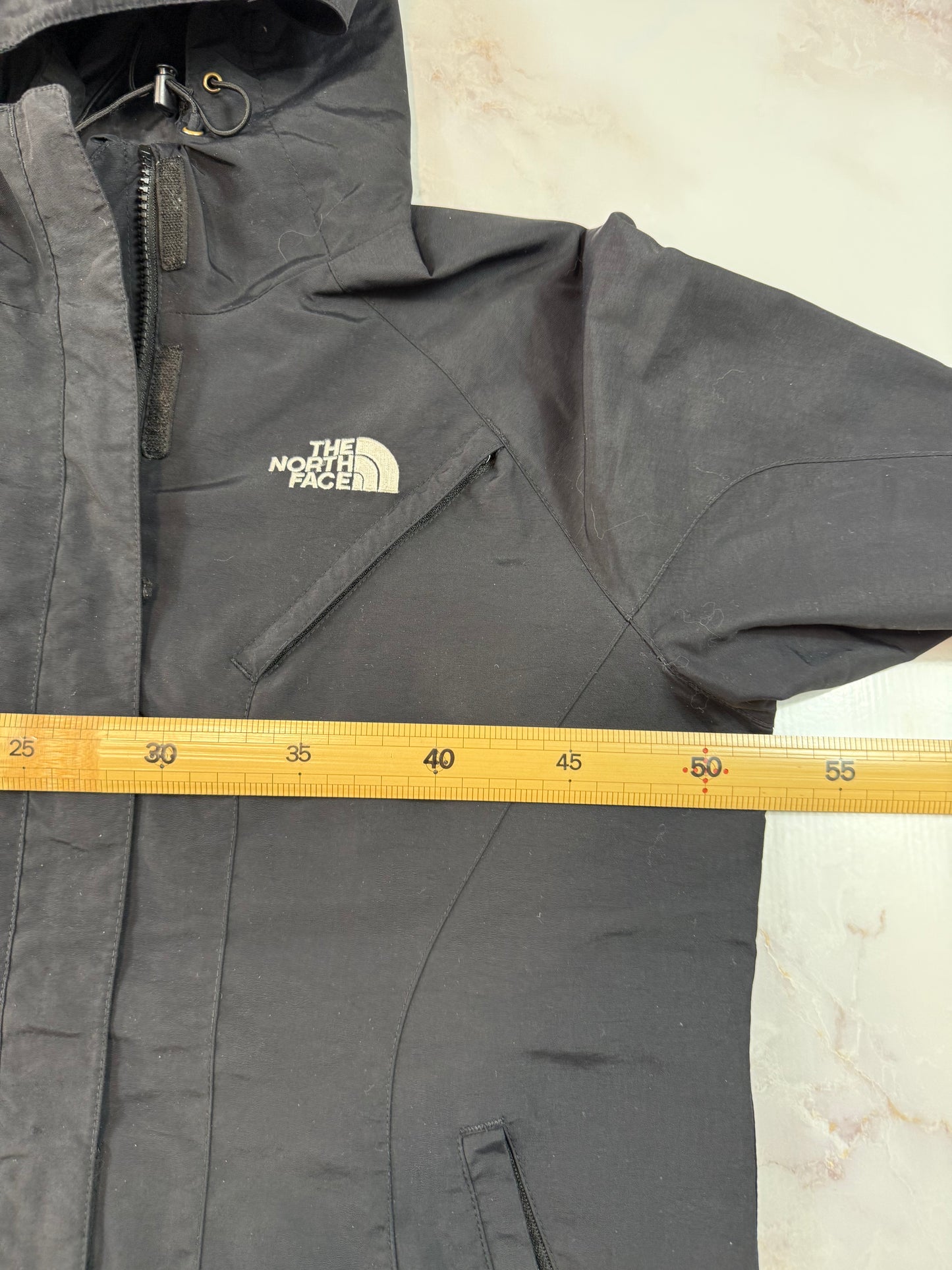 THE NORTH FACE ノースフェイス フード付き シェルジャケット ブラック 90 Sサイズ相当 ナイロンジャケット アウトドア メンズ レディース