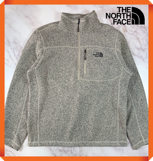 THE NORTH FACE ノースフェイス ハーフジップ フリース ジャケット メンズL グレー NF0A33R7 アウトドア
