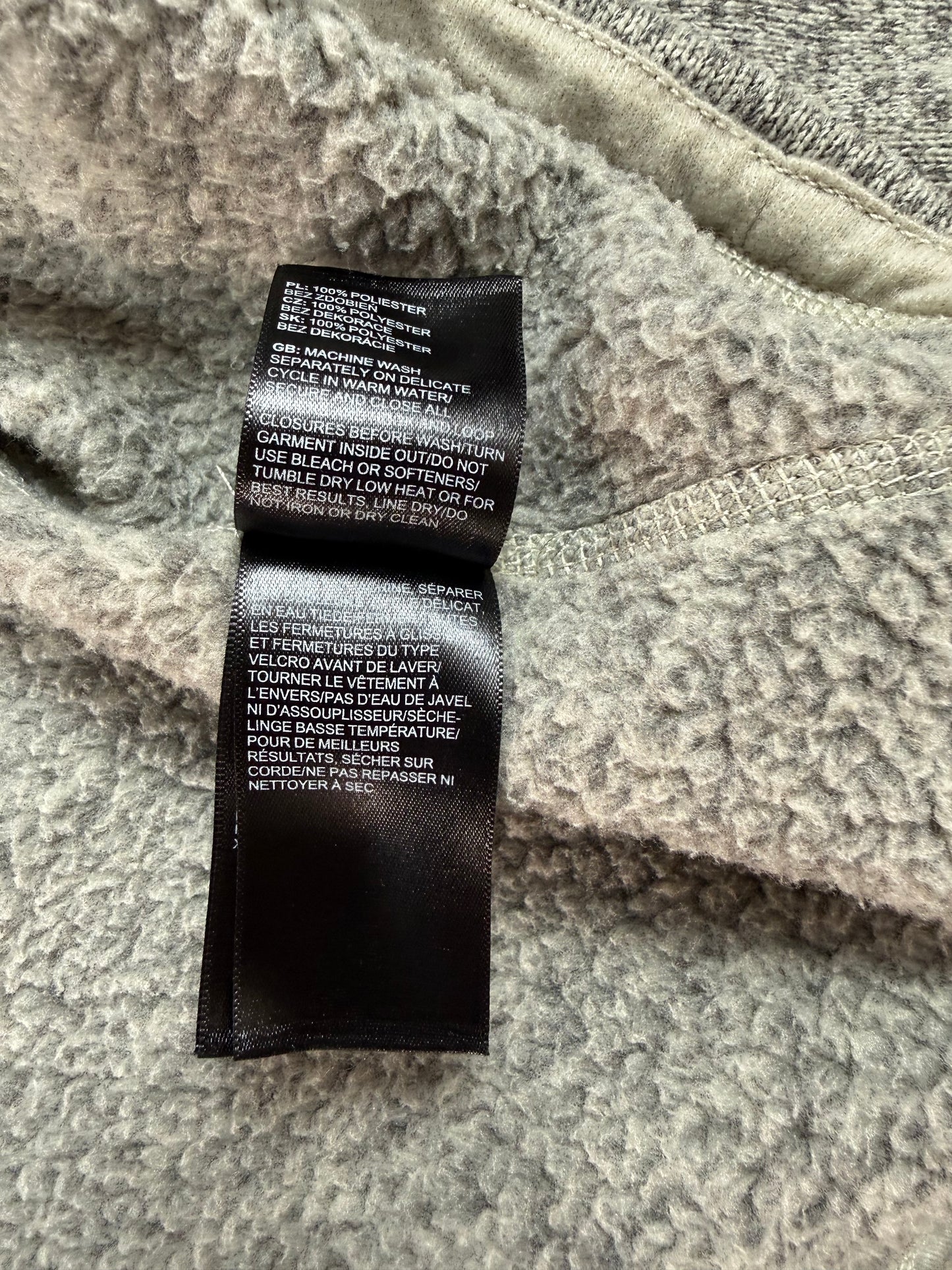 THE NORTH FACE ノースフェイス ハーフジップ フリース ジャケット メンズL グレー NF0A33R7 アウトドア