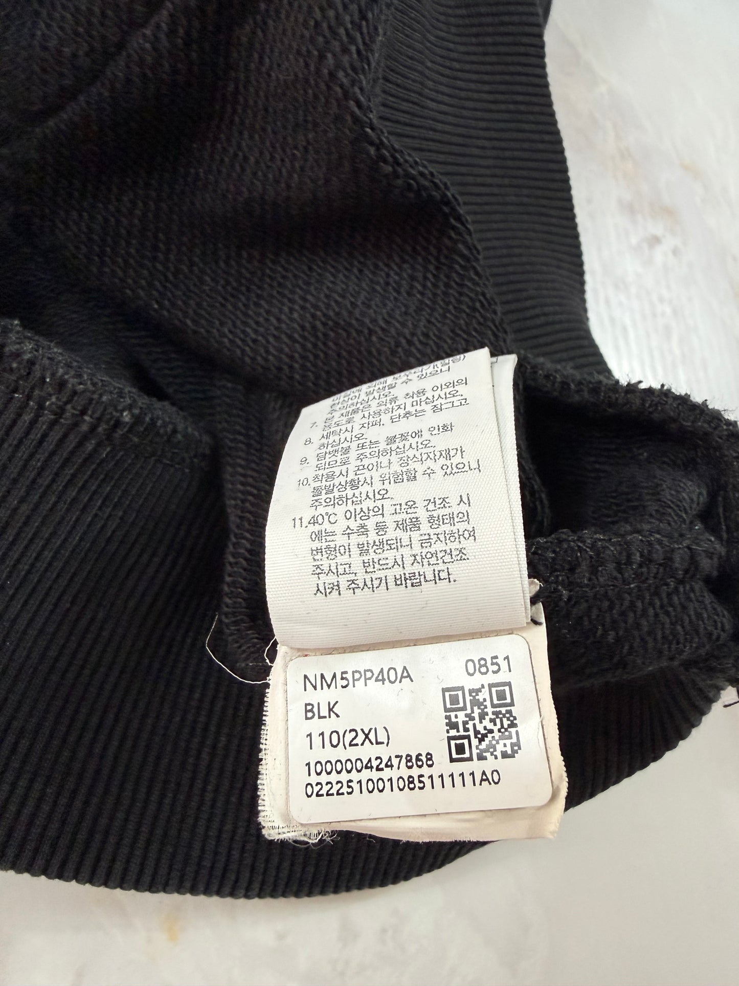 【THE NORTH FACE】ノースフェイス プルオーバーパーカー ブラック 2XL メンズ NM5PP40A ロゴフーディ