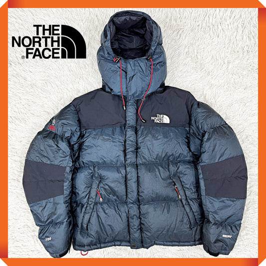 【THE NORTH FACE】700フィル サミットシリーズ ダウンジャケット ネイビー メンズM（95） WINDSTOPPER #1