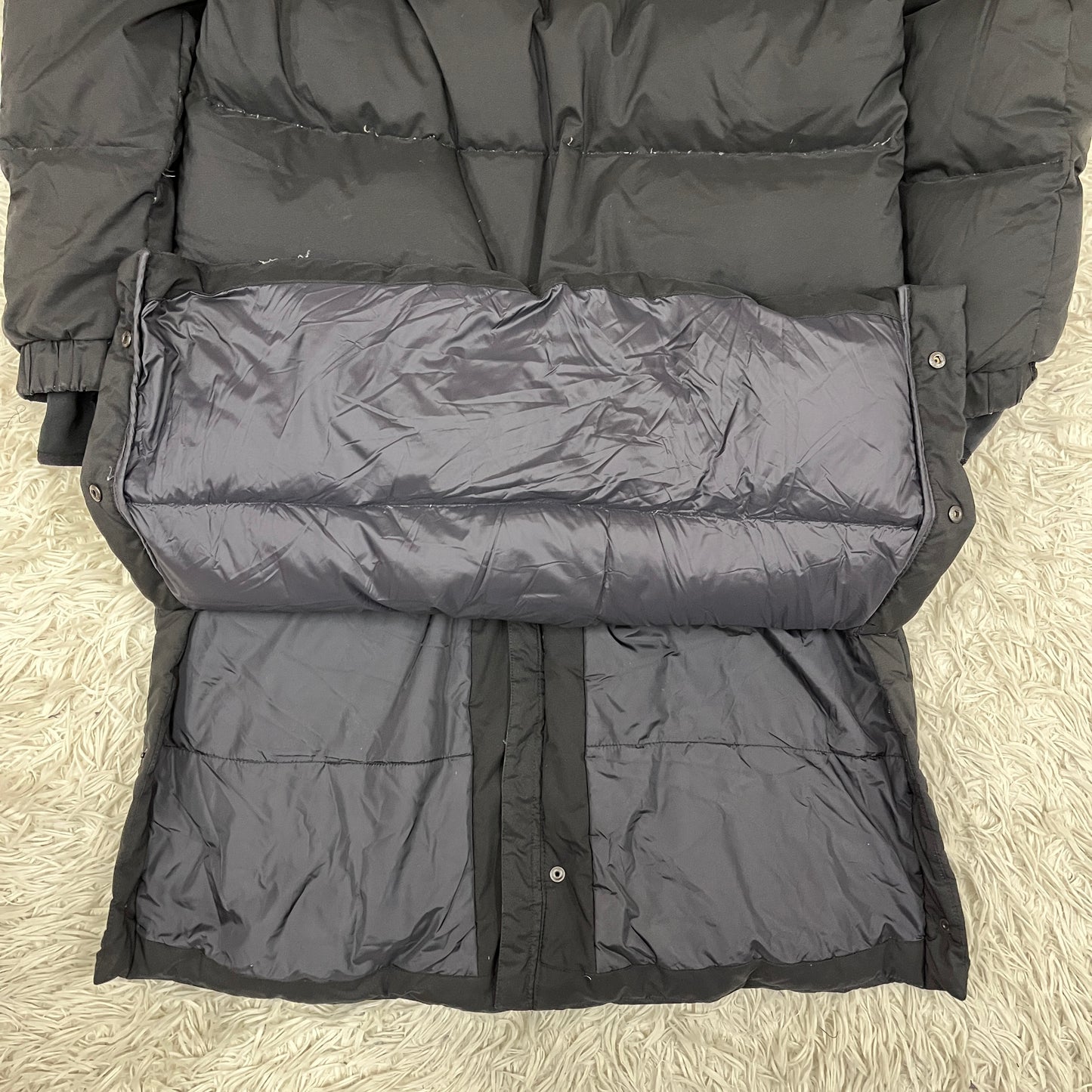 THE NORTH FACE ロングダウンコート ブラック メンズ95(M)｜軽量・防寒・撥水／ベンチコート仕様