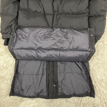 THE NORTH FACE ロングダウンコート ブラック メンズ95(M)｜軽量・防寒・撥水／ベンチコート仕様