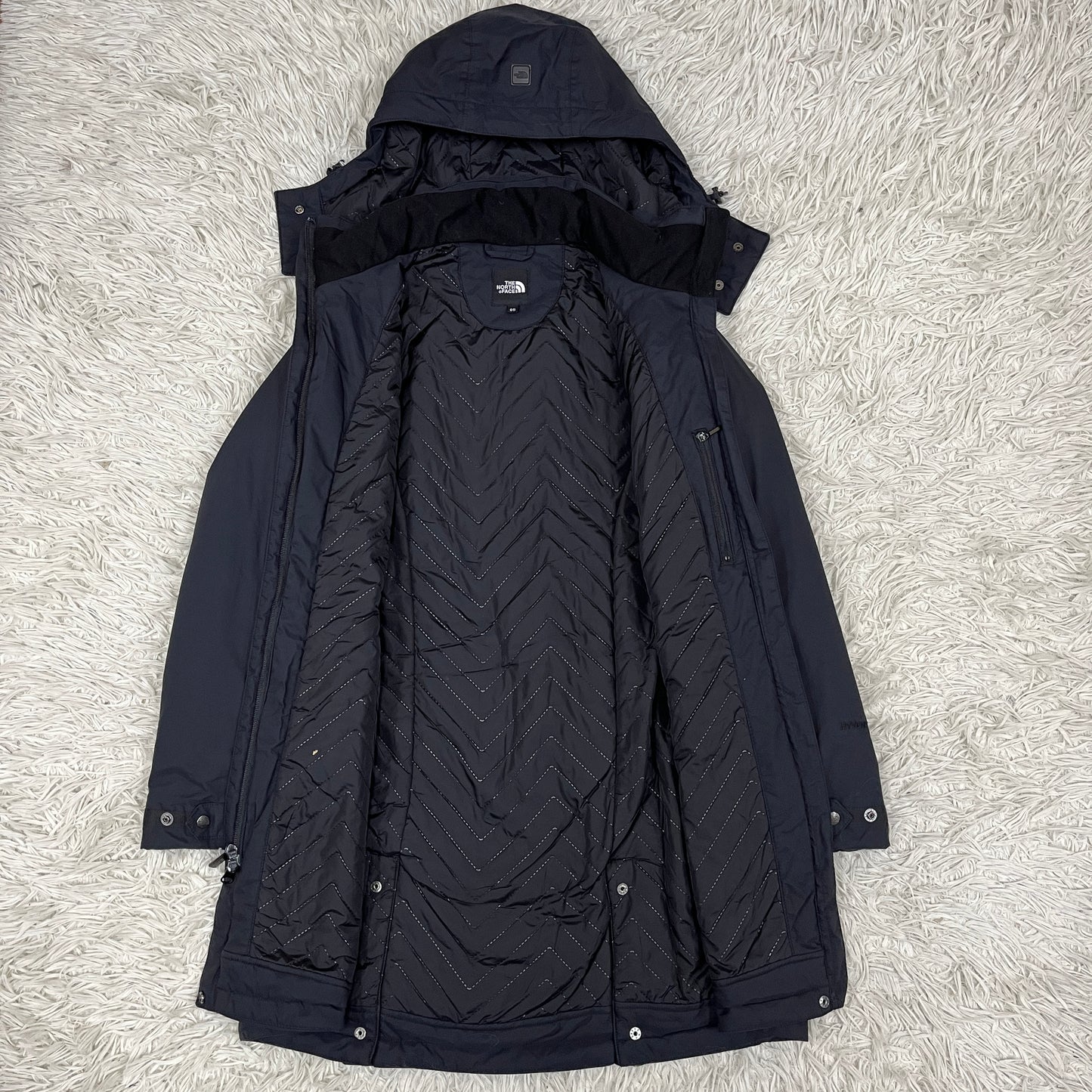 THE NORTH FACE（ザ・ノース・フェイス）ロングコート ハイベント 防寒 中綿コート ブラック レディース85(M) フード取外し可 #3