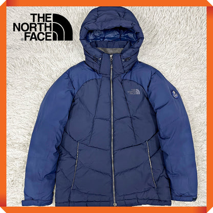 THE NORTH FACE（ザ・ノース・フェイス）ポカラダウンジャケット ネイビー メンズL（100）オリンピックロゴ／フード取り外し可／高機能防寒アウター #7