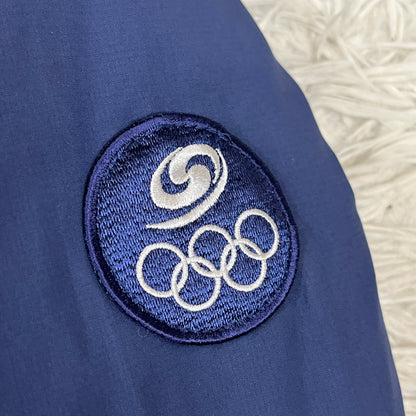 THE NORTH FACE（ザ・ノース・フェイス）ポカラダウンジャケット ネイビー メンズL（100）オリンピックロゴ／フード取り外し可／高機能防寒アウター #7