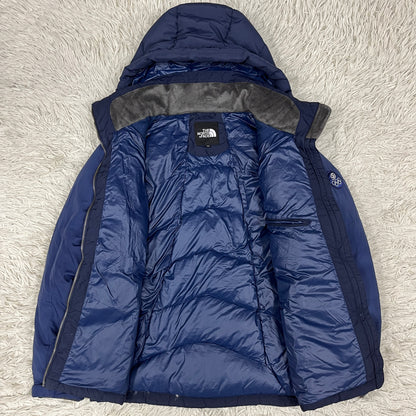 THE NORTH FACE（ザ・ノース・フェイス）ポカラダウンジャケット ネイビー メンズL（100）オリンピックロゴ／フード取り外し可／高機能防寒アウター #7
