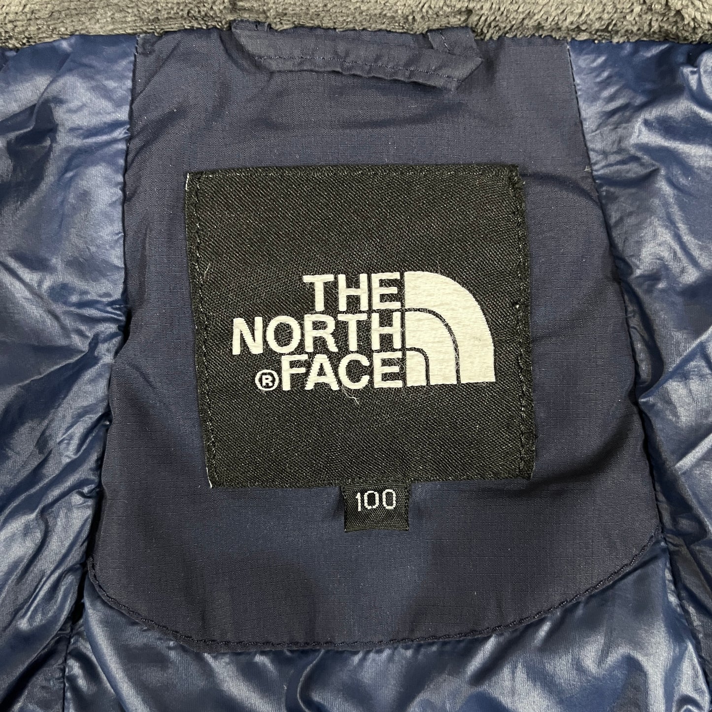THE NORTH FACE（ザ・ノース・フェイス）ポカラダウンジャケット ネイビー メンズL（100）オリンピックロゴ／フード取り外し可／高機能防寒アウター #7