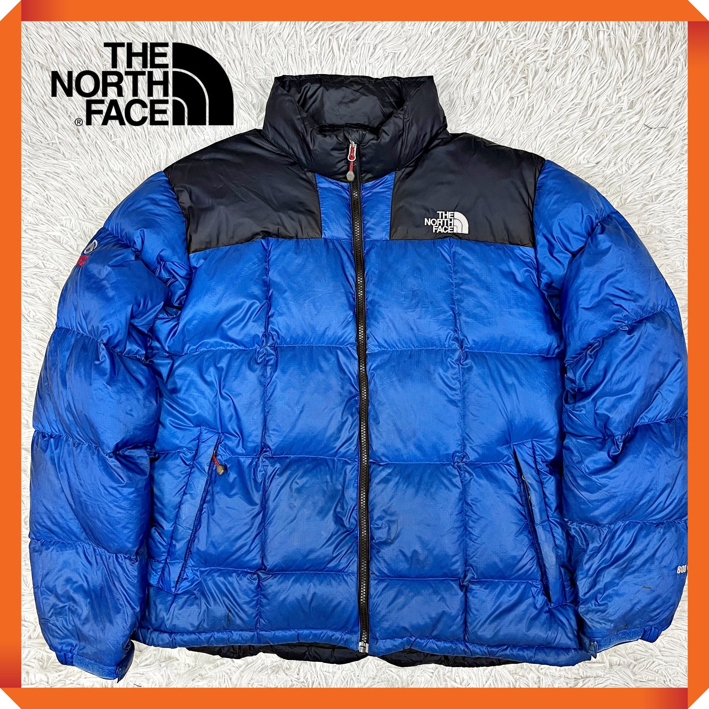 THE NORTH FACE（ザ・ノース・フェイス）Summit Series 800フィル ダウンジャケット ブルー×ブラック メンズXXL（110）／高保温・軽量・防寒アウター #8