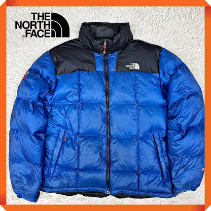 THE NORTH FACE（ザ・ノース・フェイス）Summit Series 800フィル ダウンジャケット ブルー×ブラック メンズXXL（110）／高保温・軽量・防寒アウター #8