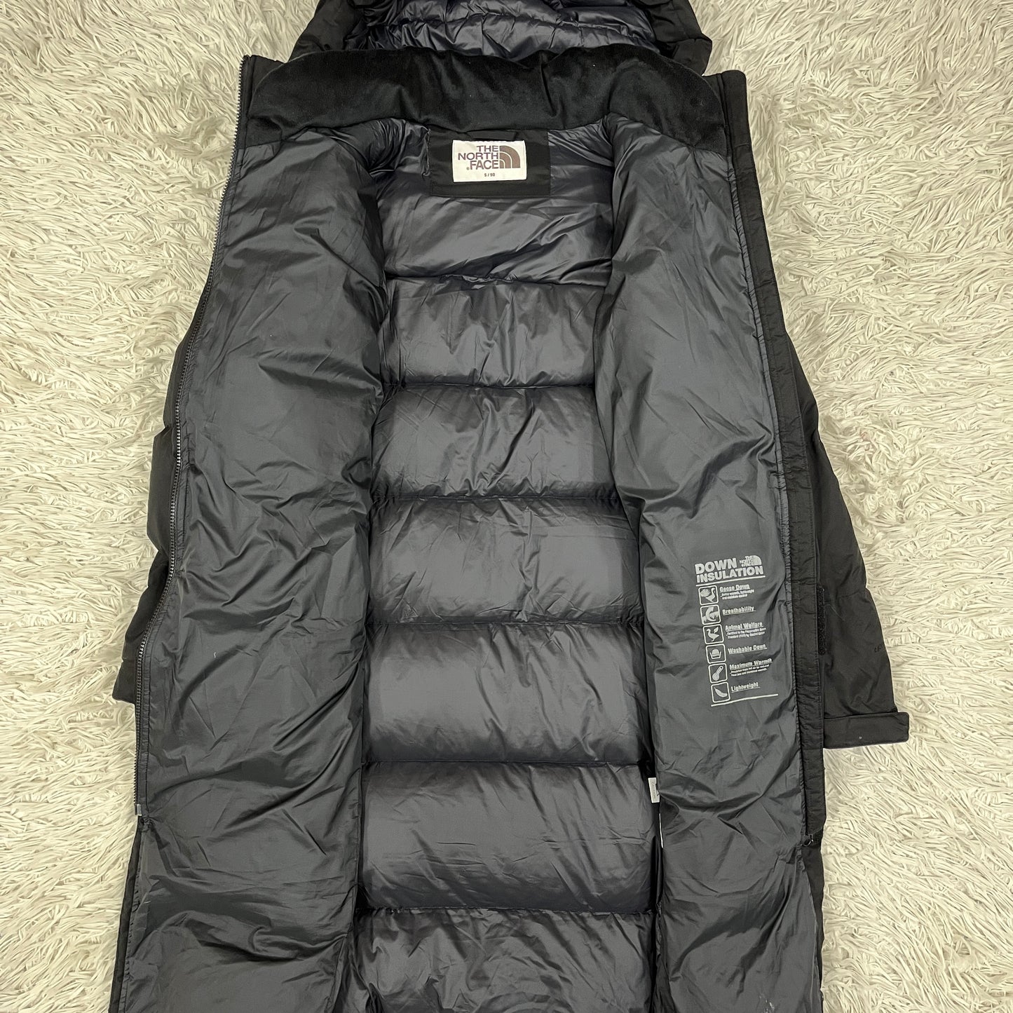 THE NORTH FACE（ザ・ノース・フェイス）ドライベント ベンチコート ロングダウンコート／ブラック メンズ S（90）RDSグースダウン #12