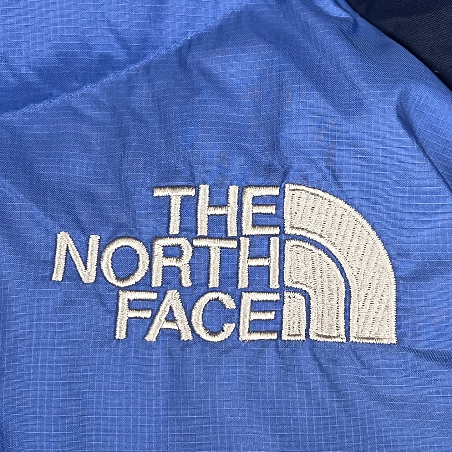 THE NORTH FACE（ザ・ノース・フェイス）700フィル ダウンジャケット メンズM（95）ブルー×ネイビー／フード着脱可 高品質グースダウン使用 #13