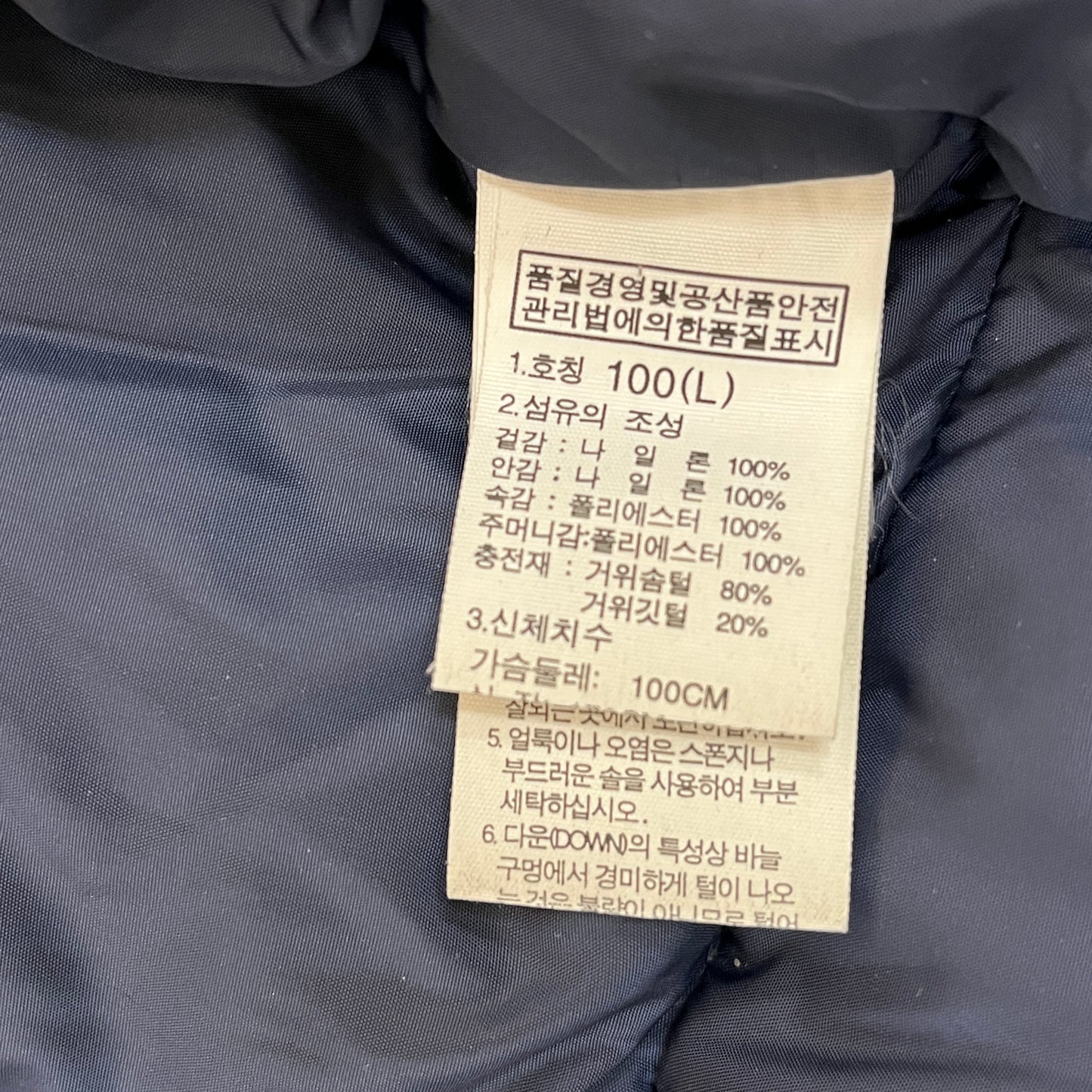 THE NORTH FACE（ザ・ノース・フェイス）700フィル ダウンジャケット メンズL（100）ネイビー×グレー 高品質グースダウン仕様／保温性抜群 #14