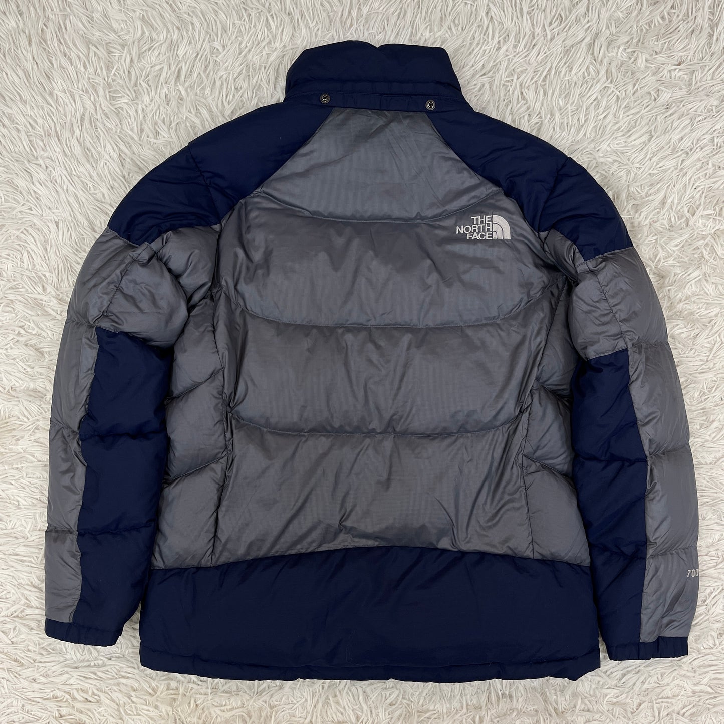 THE NORTH FACE（ザ・ノース・フェイス）700フィル ダウンジャケット メンズL（100）ネイビー×グレー 高品質グースダウン仕様／保温性抜群 #14