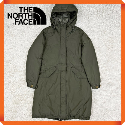 THE NORTH FACE（ザ・ノース・フェイス）ロングダウンコート メンズS（85）カーキ／フード付き・軽量・高保温モデル #15