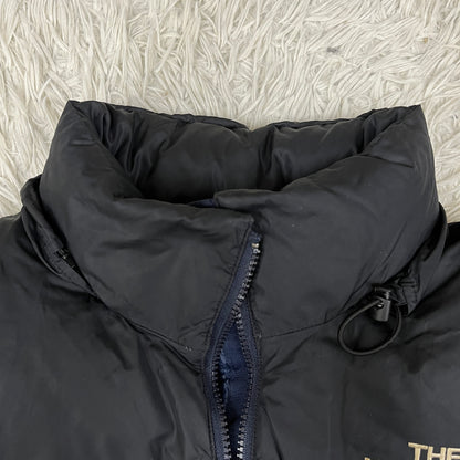 THE NORTH FACE ヌプシ ダウンジャケット 700フィル ネイビー×ブラック メンズL（100）高保温 防寒 アウター ノースフェイス #19