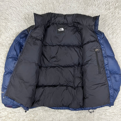 THE NORTH FACE ヌプシ ダウンジャケット 700フィル ネイビー×ブラック メンズL（100）高保温 防寒 アウター ノースフェイス #19