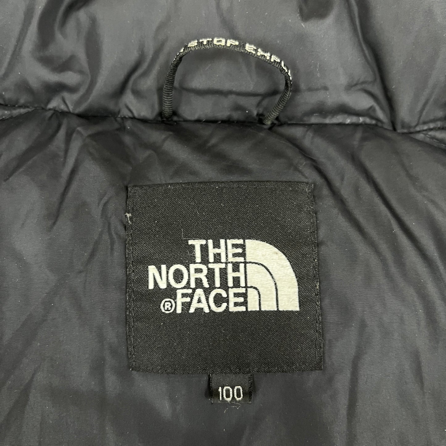 THE NORTH FACE ヌプシ ダウンジャケット 700フィル ネイビー×ブラック メンズL（100）高保温 防寒 アウター ノースフェイス #19