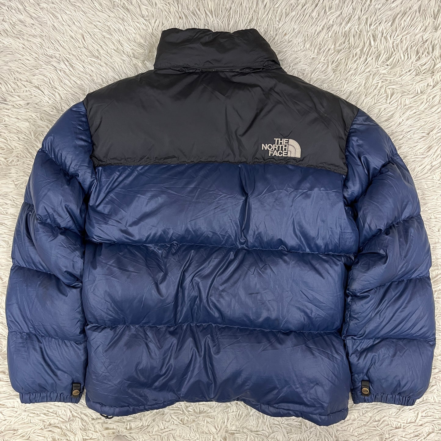 THE NORTH FACE ヌプシ ダウンジャケット 700フィル ネイビー×ブラック メンズL（100）高保温 防寒 アウター ノースフェイス #19
